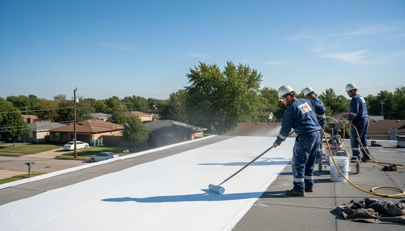 Commercial roof coating in Quincy, OH near me